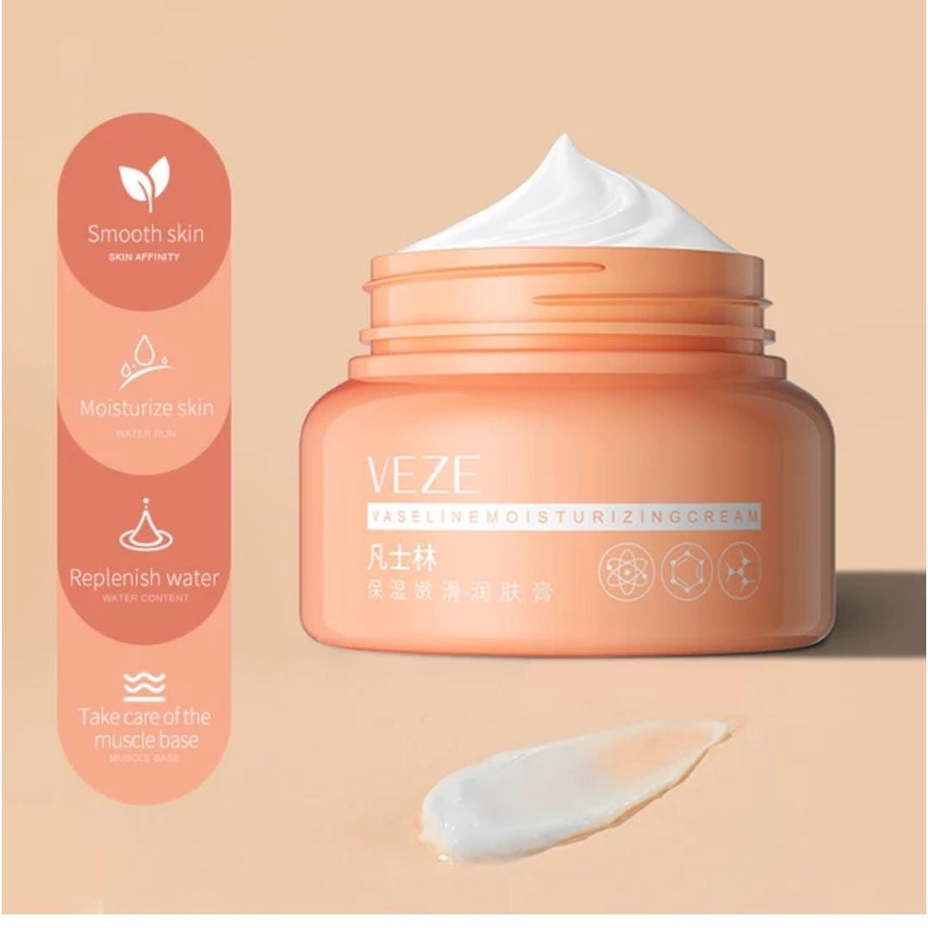 VEZE Vaselin Moisturizing Cream Krim Pelembab 250 Gram CJR