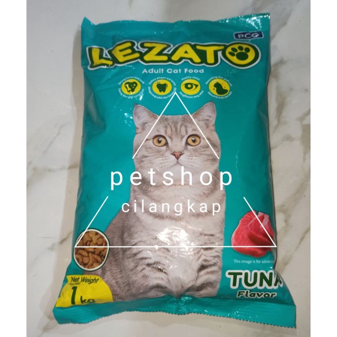 Lezato Adult  Catfood Tuna 1kg Freshpack | makanan kucing dewasa murah promo