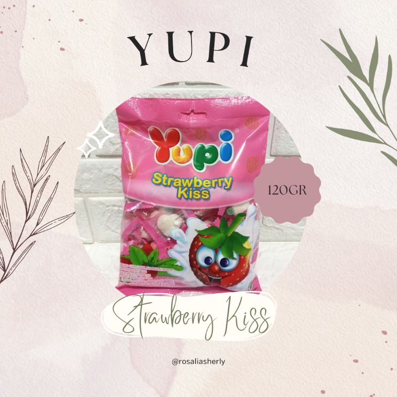 

YUPI strawberry Kiss 1 PACK 120gr