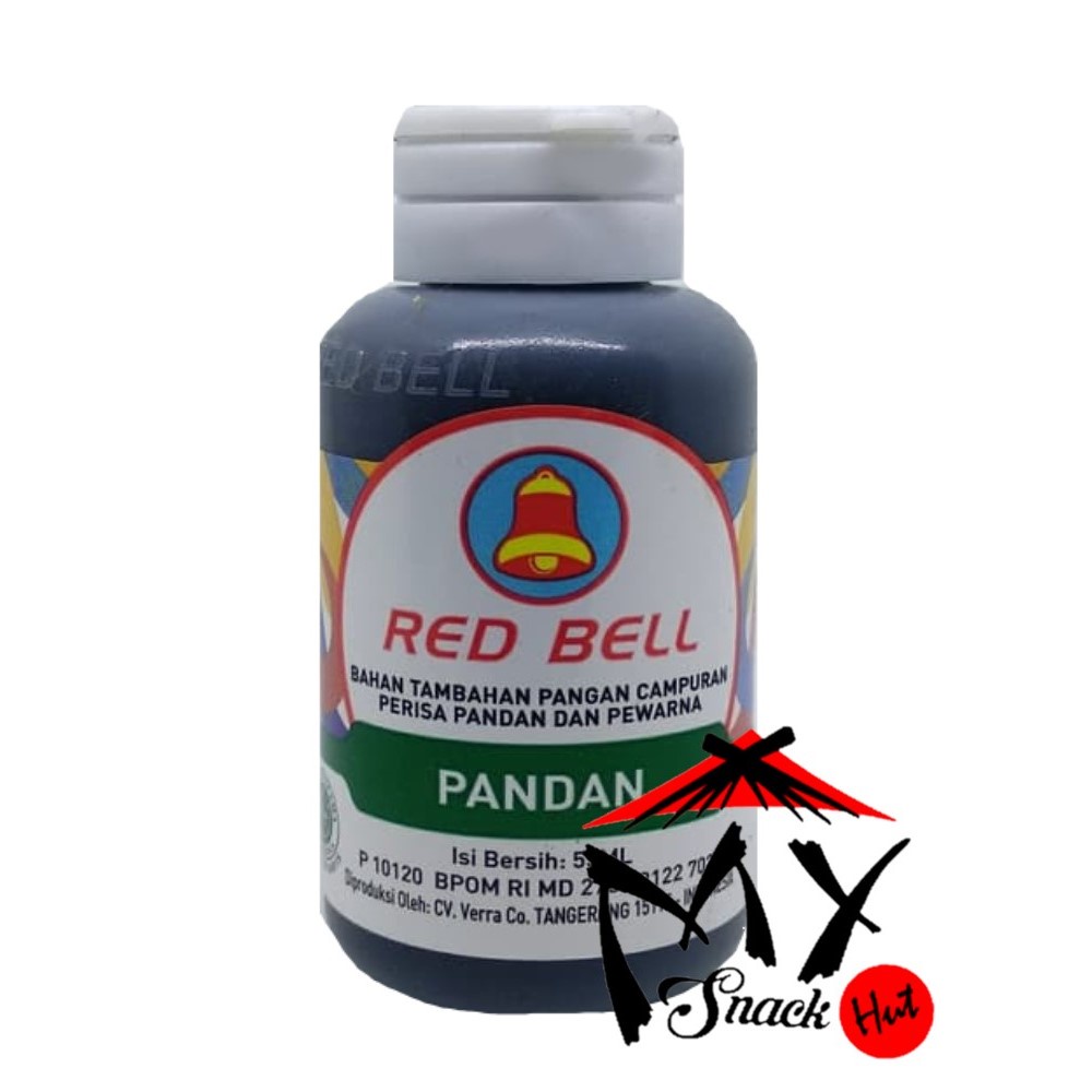 RED BELL PASTA PANDAN 55ML - RED BEL PERISA SIRUP HIJAU PUDDING PERASA ES BUAH ROTI KUE HALAL MUI