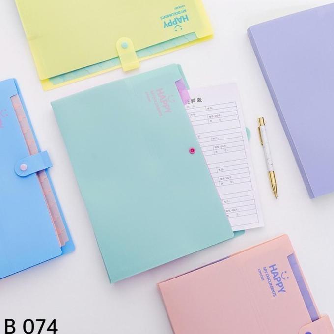 

HOT SALE B 074 | FILE FOLDER 12 SLIDE SMILE | DOCUMEN BAG 12 POCKET | MAP FILE