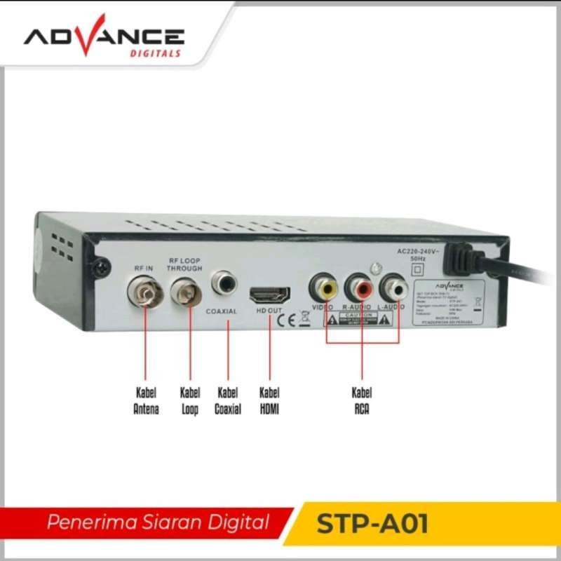 [ READY STOK ] SET TOP BOX STB TV DIGITAL DVB T2 ADVANCE STP A01 WIFI FULL HD