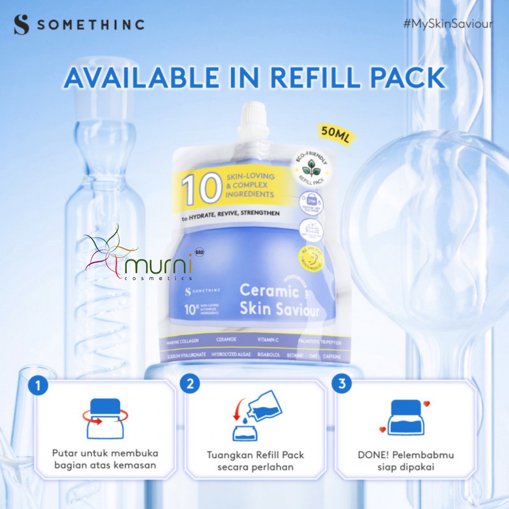 [[ REFILL PACK  ]] SOMETHINC CERAMIC SKIN SAVIOUR MOISTURIZER GEL 50ML [[ REFILL PACK  ]]