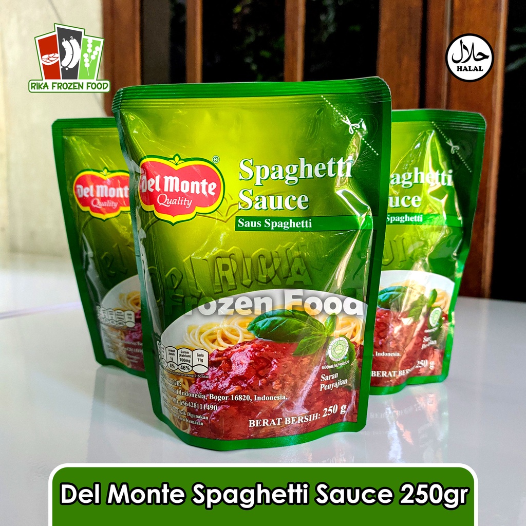 

Del Monte Spaghetti Sauce Pouch / Saus Spageti 250 gr