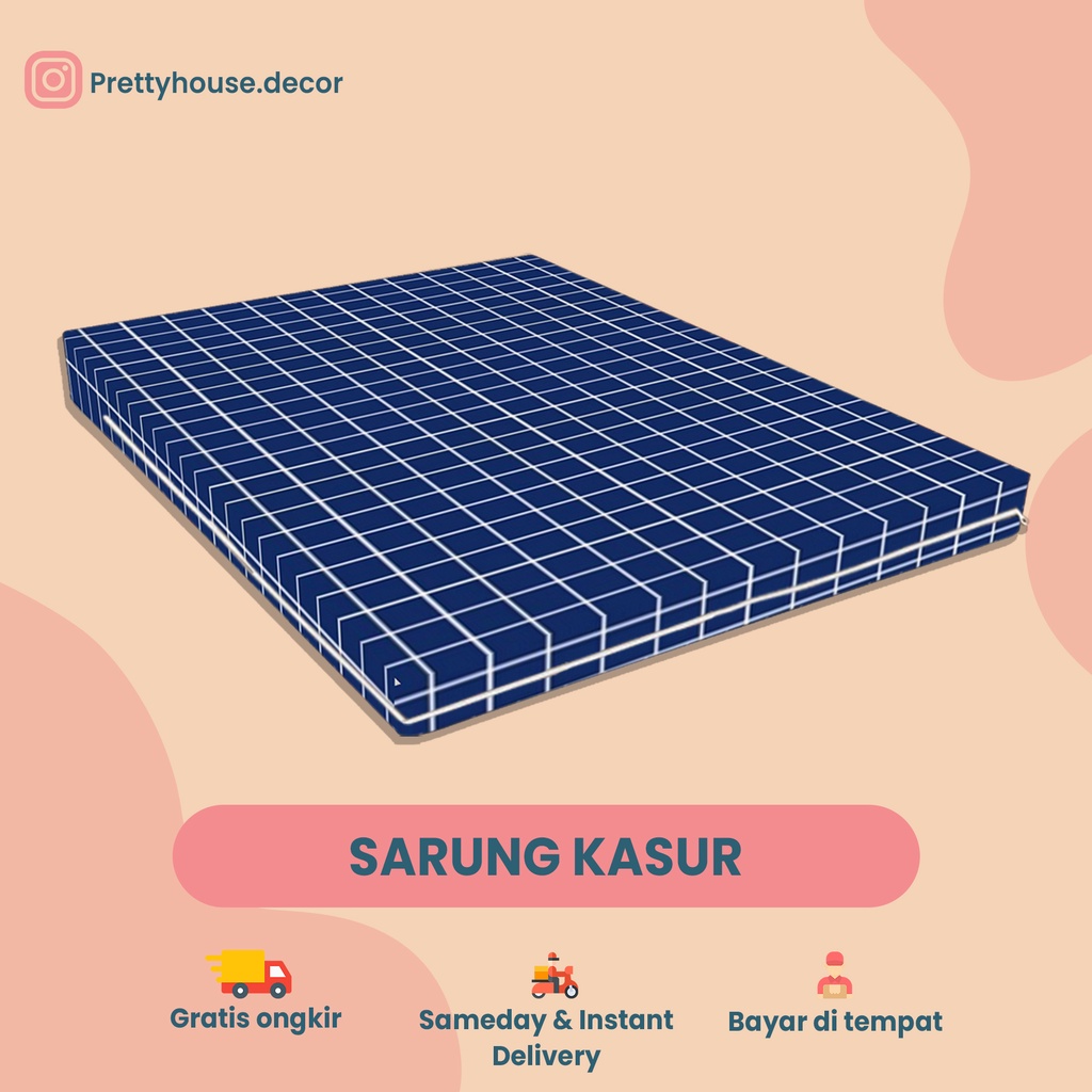 Sarung Kasur Resleting Sprei Aesthetic Ukuran Motif Kotak Sprei Homemade Sprei Kasur Kasur Busa Sing