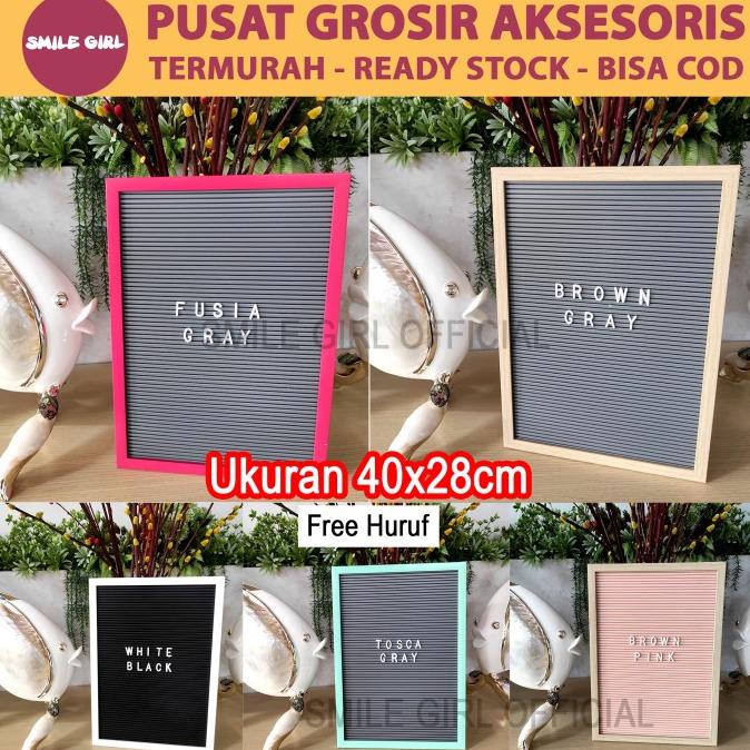 

[BISA COD] Papan Nama Bayi / Letter Board Kekinian SmileGirl 40x28