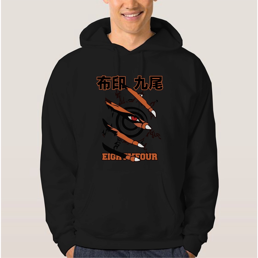 Sweater Hoodie Kyubi No Chikara  Unisex ( Pria &amp; Wanita )Sweater Cotton Fleece Big Size M -XXL