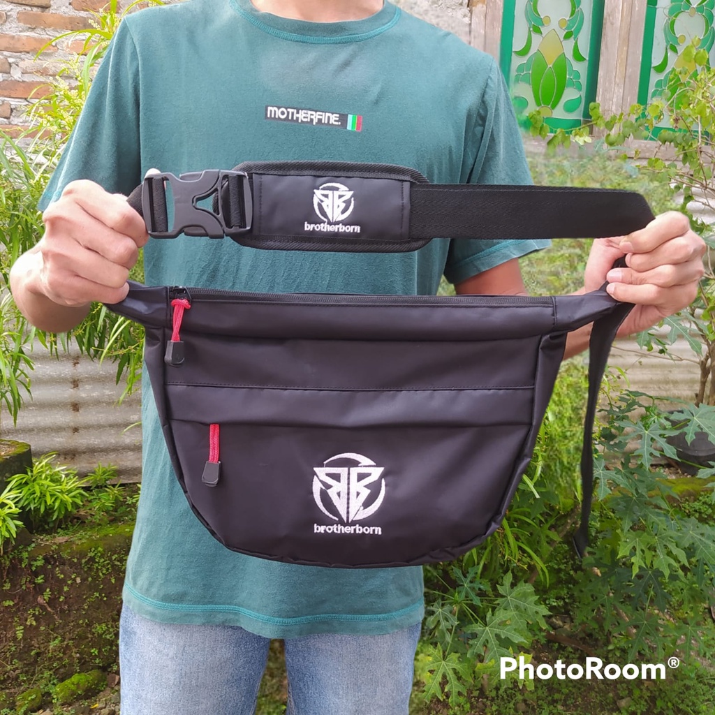 Tas Waistbag pinggang dan bahu Slempang pria gaul terlaris