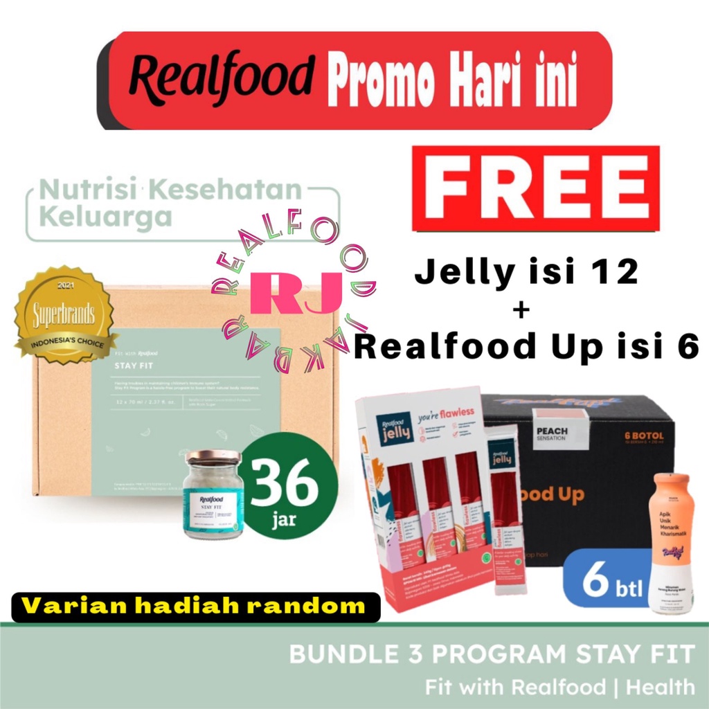 

Realfood Triple Bundle Stay Fit Free Realfood Up