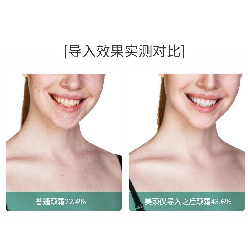 3 Colors LED Alat Terapi Pijat Leher Wajah Alat Pemanas Mengencangkan Kulit Neck Massager