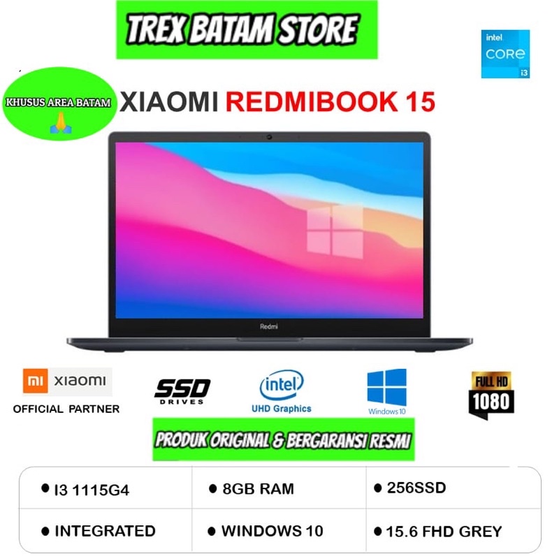 XIAOMI REDMIBOOK 15 8/256GB SSD (BATAM)