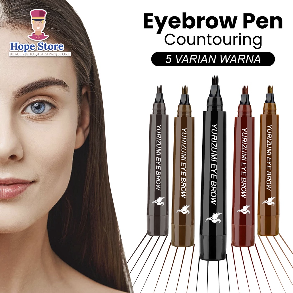 Hope Store - Lameila Eyebrow Waterproof Natural Eyebrow Pen Four-Claw Eye Brow Tint Fork Tip Long Lasting