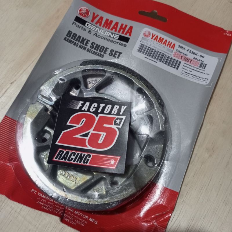 KAMPAS REM BELAKANG PIRODO MIO SPORTY SMILE J SOUL GT XEON FINO XRIDE ORI ORIGINAL YGP YAMAHA