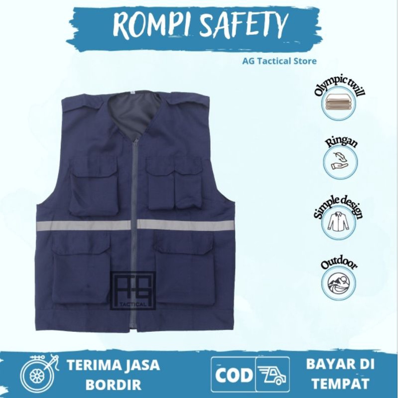 Rompi proyek/rompi parkir/rompi safety