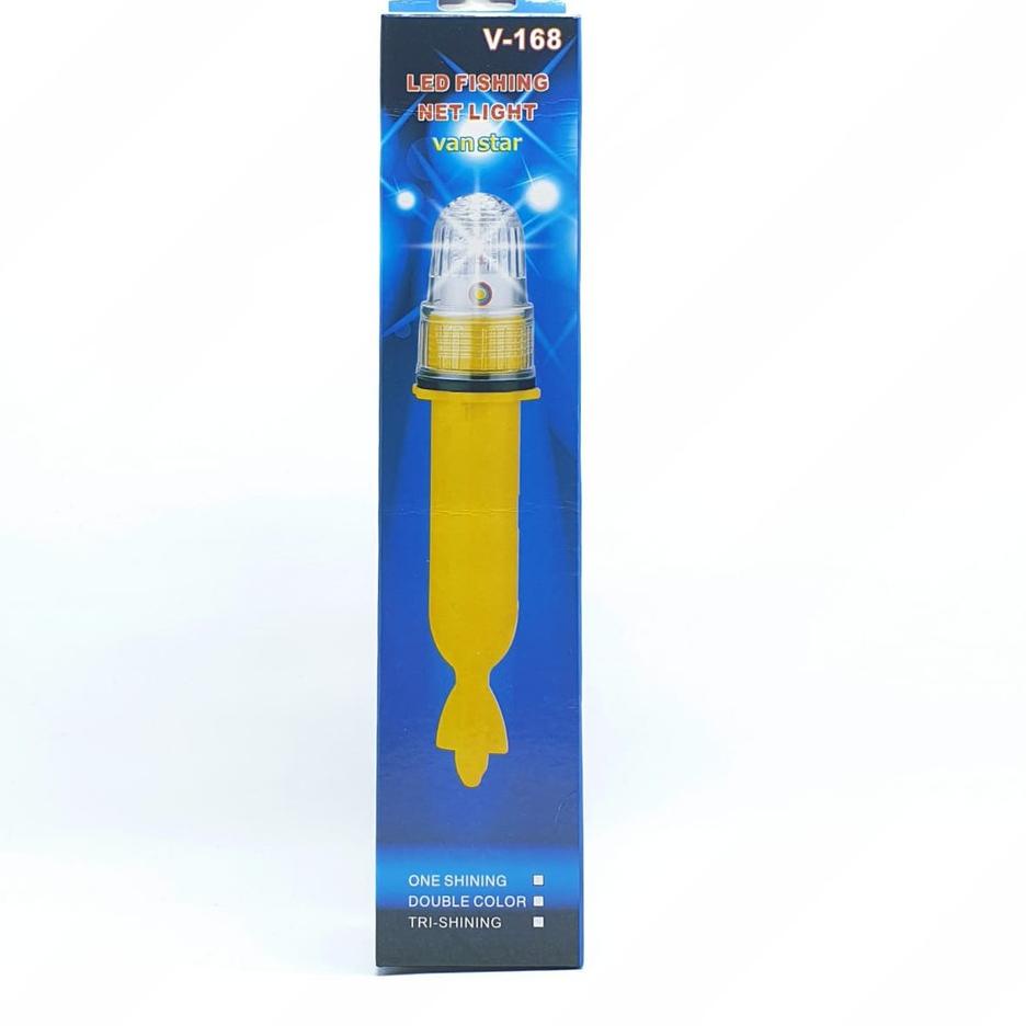 Serbu Puas V-168 Lampu Torpedo Nelayan 10 Led  2 Warna Cahaya