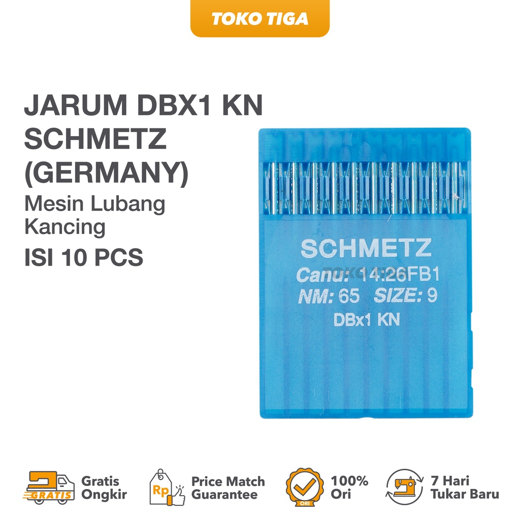 Jarum Jahit Ballpoint / Bahan Melar DBX1 KN Schmetz Isi 10 Batang