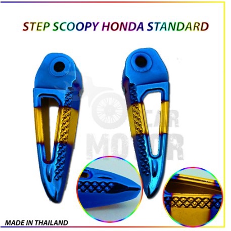 Injakan step belakang twotone chrome model Scoopy beat vario 110 vario 125 dll