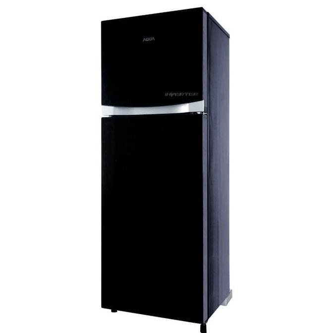 Kulkas Aqua AQR-D275R (WBK) Free Ongkir 2 Pintu Glass Inverter 220 L