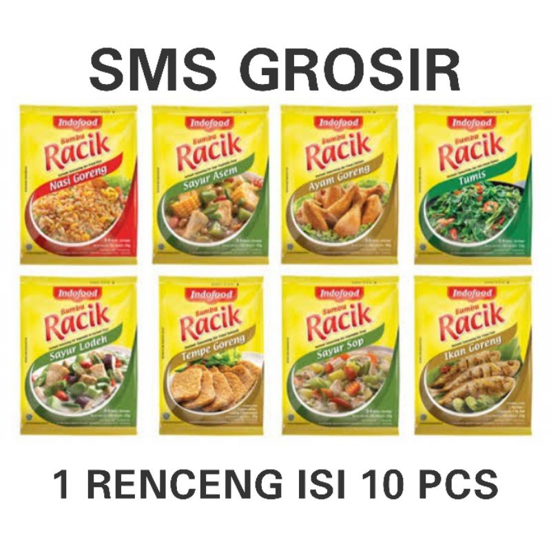 

BUMBU RACIK INDOFOOD RENCENG nasi goreng tempe tumis sayur asem