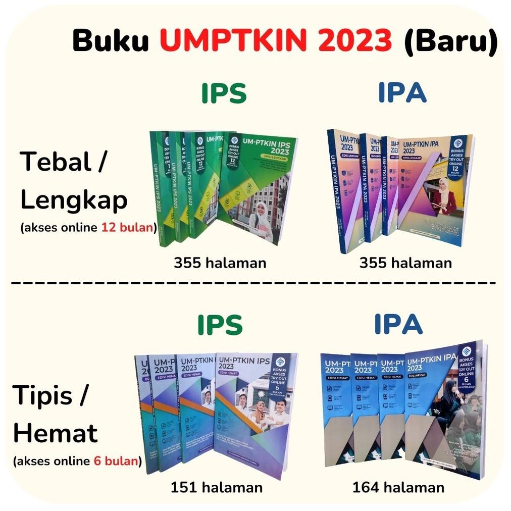 BISA COD Buku UMPTKIN 2023 (IPS/IPA) Latihan Soal UMPTKIN Pembahasan + Bonus Video Materi UMPTKIN