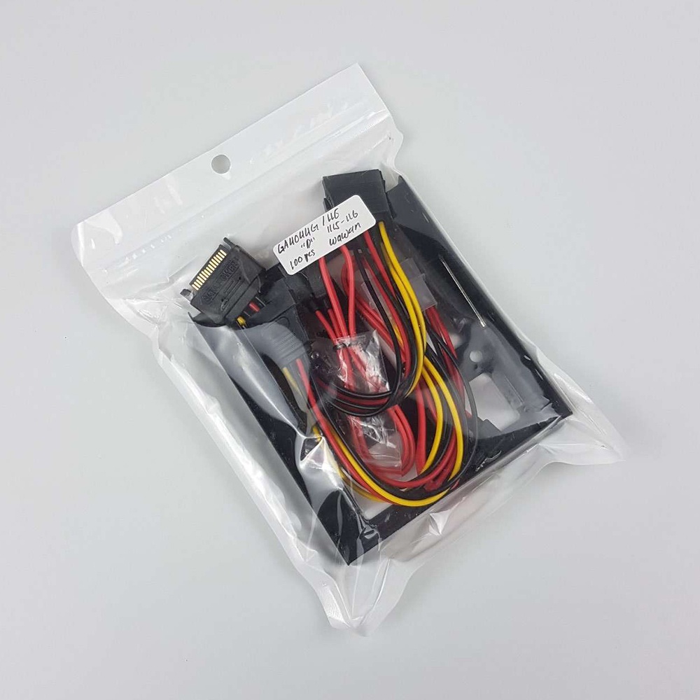 HSEN Enclosure Exernal HDD / SSD 2.5 Inch to 3.5 Inch 2 Bay - SCM0002 - Black