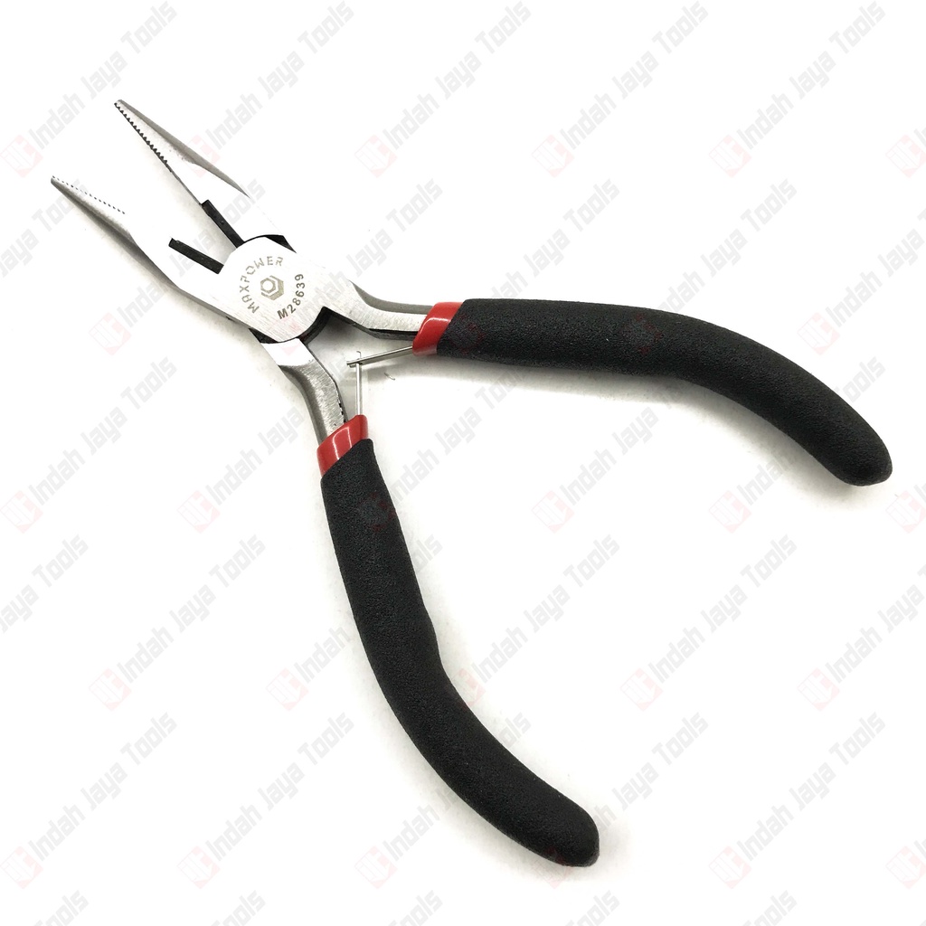 MAXPOWER M28639 Tang Lancip MINI 4.5 Inch - Long Nose Plier Steel