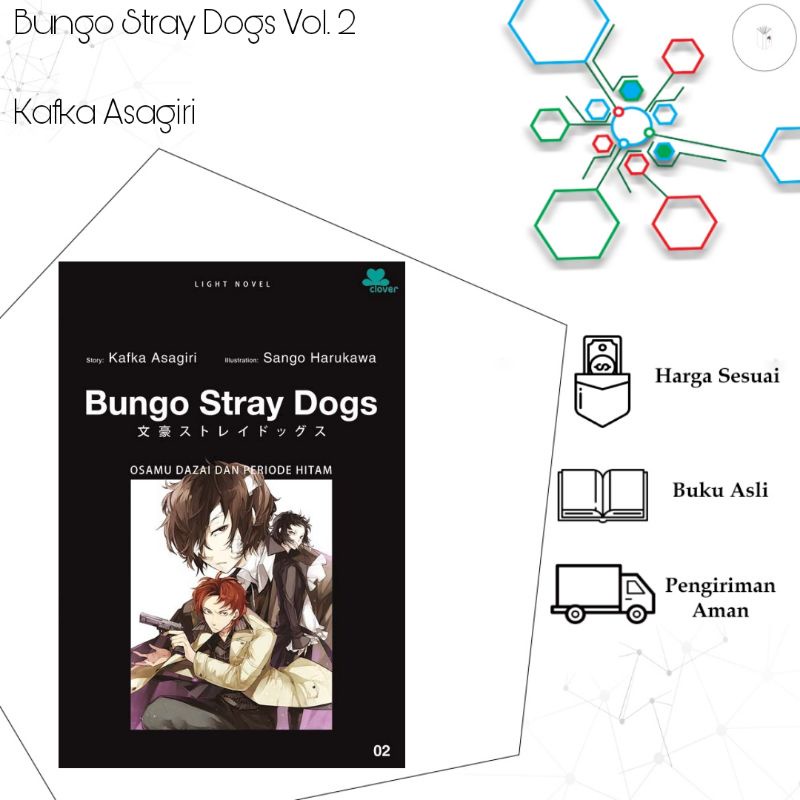 Buku Novel Bungo Stray Dogs Volume 2 + Bonus - Kafka Asagiri