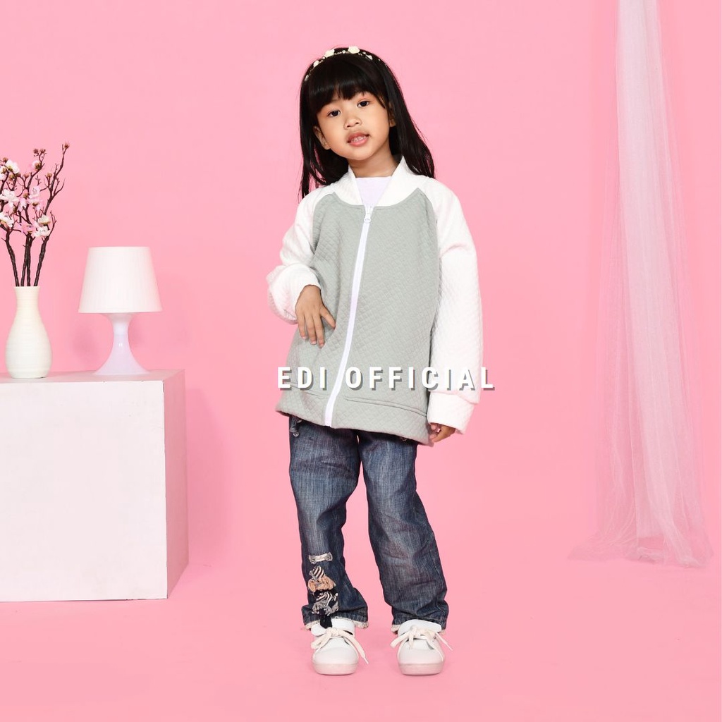 Jacket Anak Terbaru Bahan Diamon Knit Super Lembut - Jaket Anak Cewek / Cowok Usia 1-6 thn