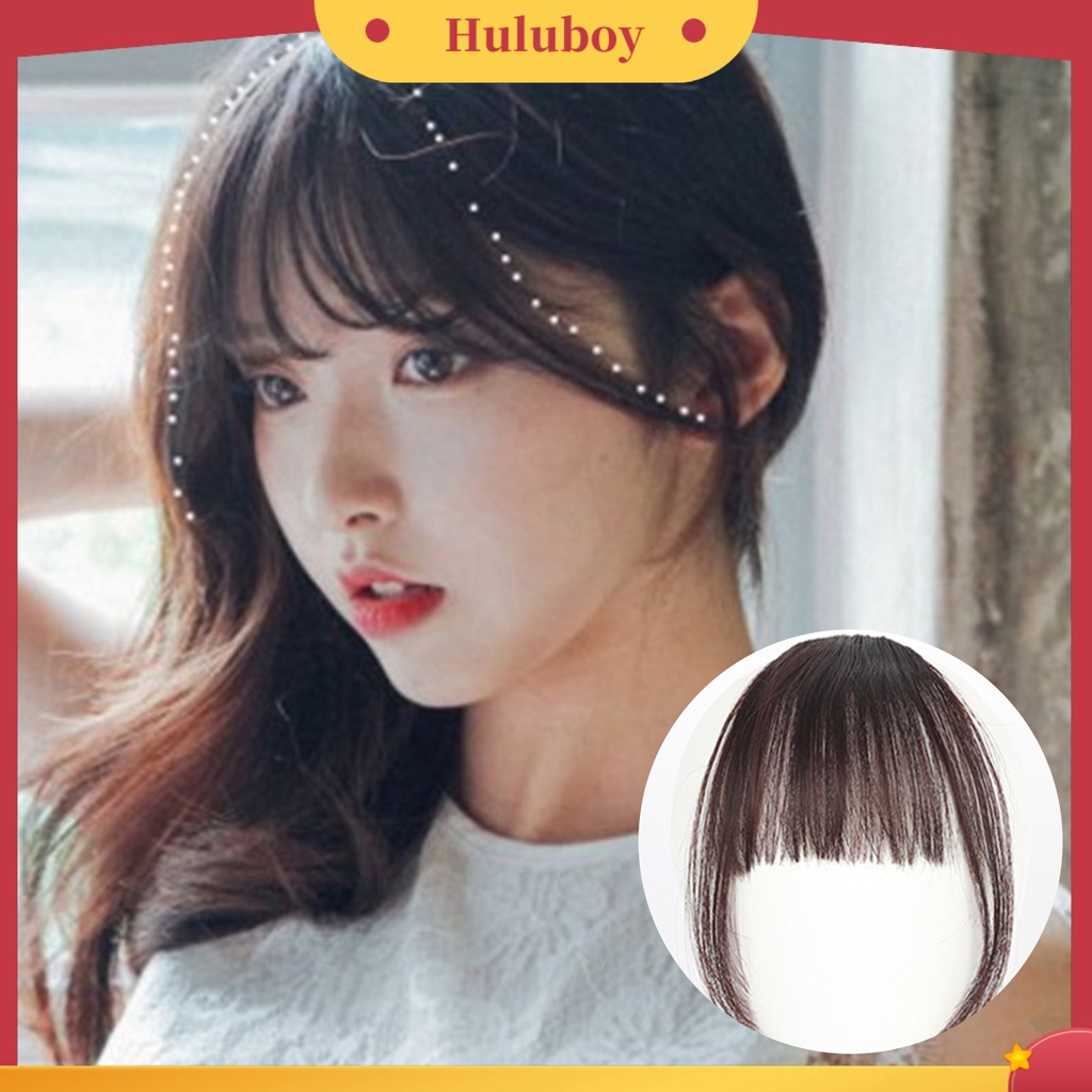 Wig Poni Ekstensi Rambut Pendek Bahan Serat Suhu Tinggi Ultra Tipis Untuk Wanita