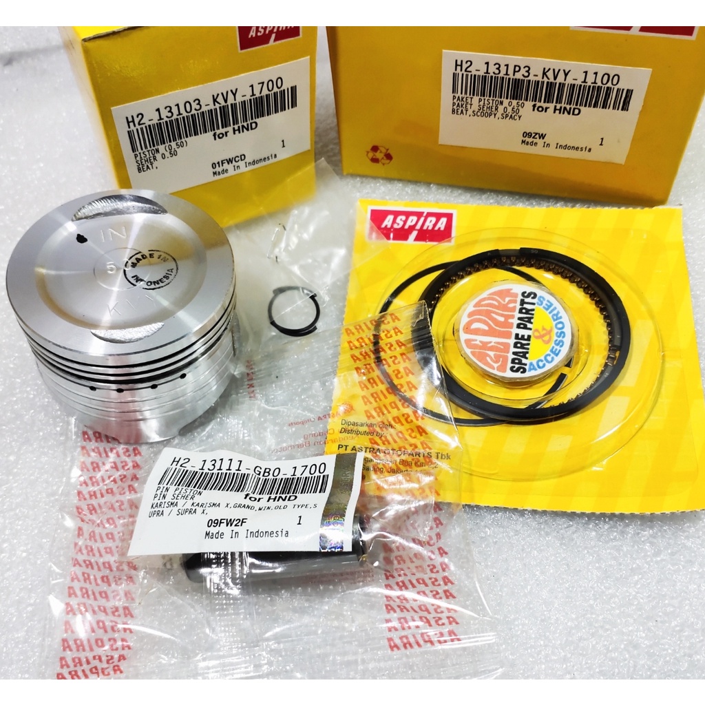 Seher Piston kit Beat karbu KVY os 50 Ori Aspira