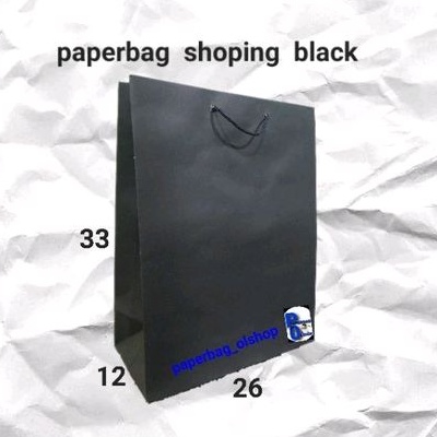 

paperbag shopping black (26×12×33)