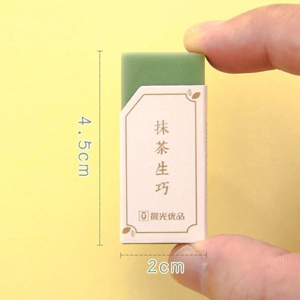 Lanfy Pencil Erasers Dustless Traceless Crumbless Membuat Alat Lap Sempurna Perlengkapan Koreksi Matcha Green Eraser