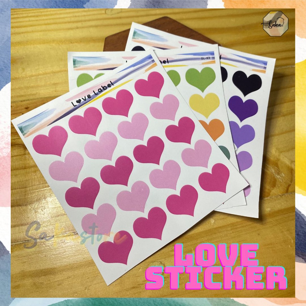 

[20PCS] HEART STICKER / LOVE STICKER AESTHETIC BUJO PLANNER