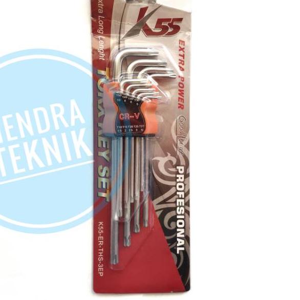 Jangan Ketinggalan order..  KUNCI L BINTANG PANJANG KUNCI L SET EXTRA LONG STAR KUNCI L STAR 9PCS K5