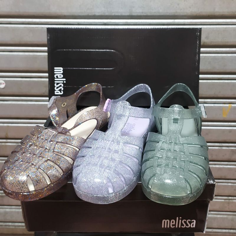 Sepatu Melissa collina strada jelly cewek wanita glitter