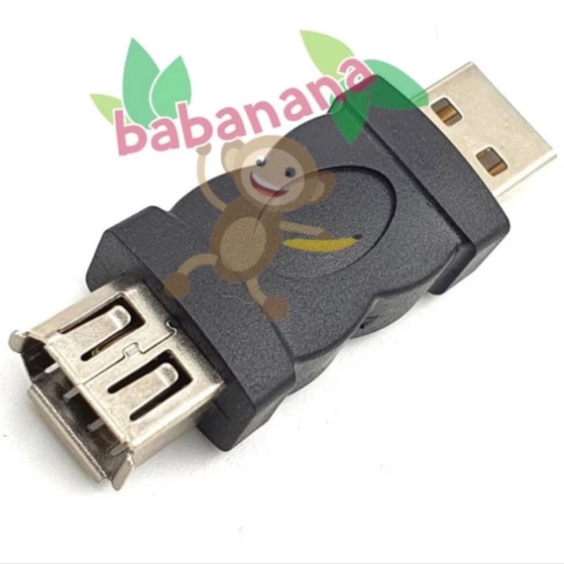 Usb male to firewire 6 pin female camera pc adapter konektor adaptor