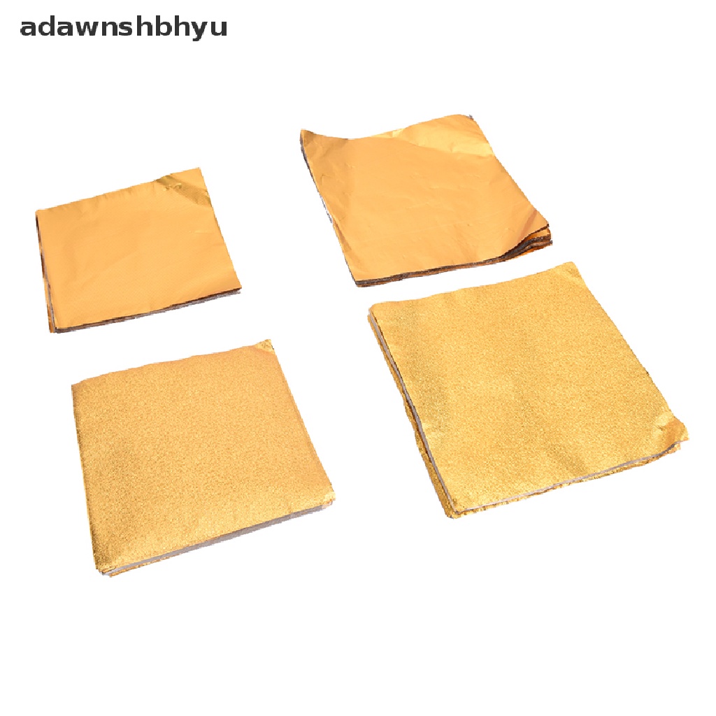 Adawnshbhyu 100Pcs /Pack Golden Aluminium Foil Permen Coklat Cookie Wrapping Tin Kertas Pesta ID