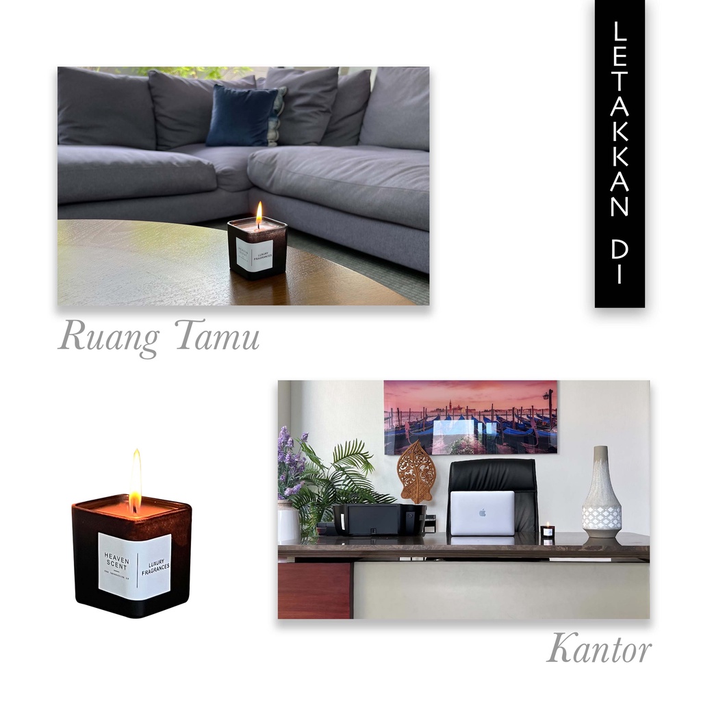 HEAVEN SCENT Scented Candle Lilin Wangi Aromaterapi 65gr - Inspired by Fragrances