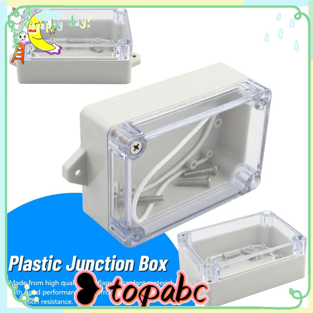 Top Plastic Junction Box Kotak Persimpangan Kandang Putih Transparan Penutup Kotak Proyek Listrik