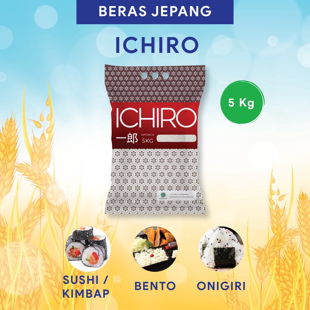 

Ichiro BERAS Rice JEPANG Japonica 5 Kg - SUSHI BENTO