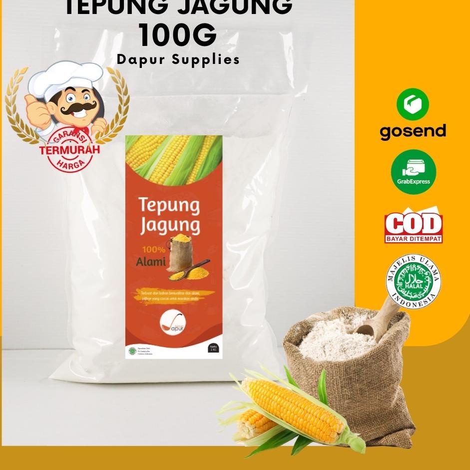

[Q-3]1 ㊚] Tepung Maizena 100gr Halal / 100% Sari Pati Jagung Asli / Tepung Jagung Murni - Dapur Supplies-murah