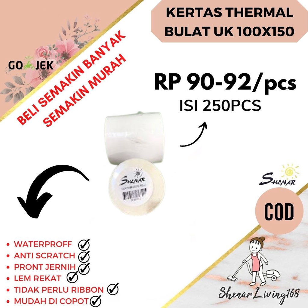 

LEBEL UK 100X150 250ROLL/ THERMAL BULAT / LEBEL ANTI WATERPROF SHENAR