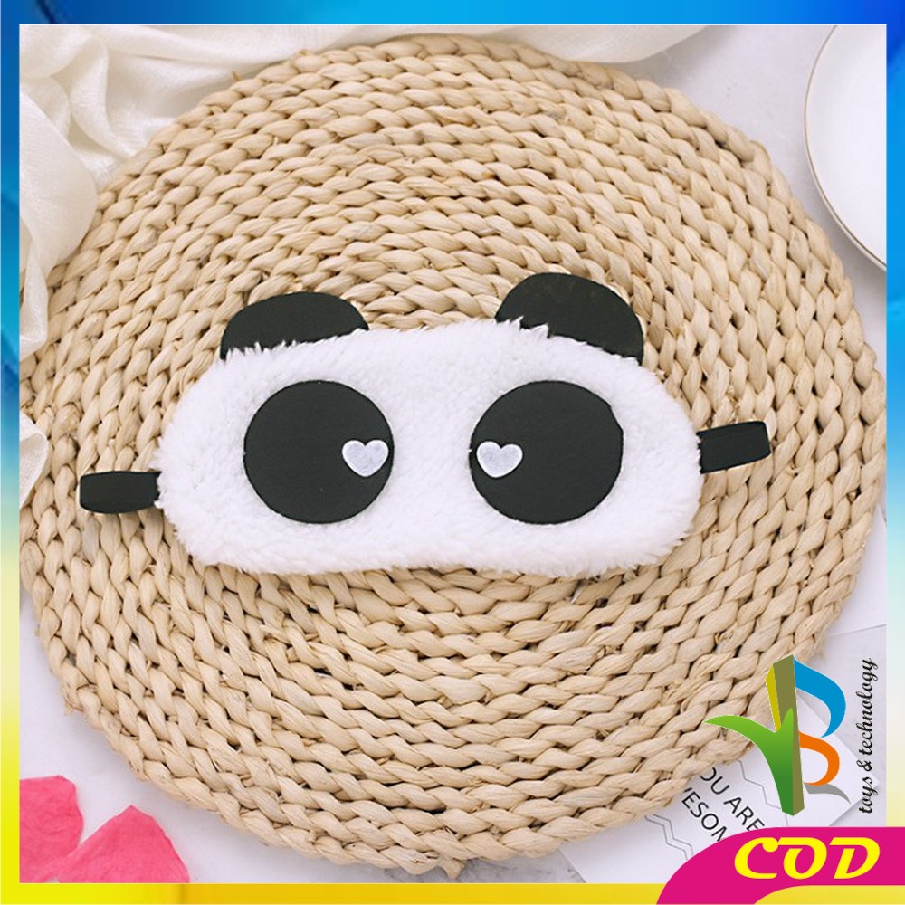 RB-C480 Penutup Mata Tidur Motif Panda / Penutup Mata Ekspresi / Masker Tidur Karakter Sleeping Eye Panda