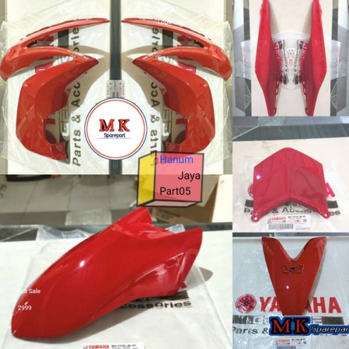 PAKET FULL SET BODY HALUS AEROX 155 MERAH CABE ORIGINAL YAMAHA