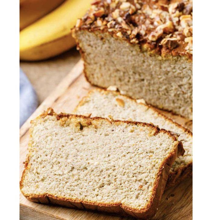 

R(4I») NUDE BAKE Vegan Skinny Banana Bread Gluten Free, Dairy Free, Low Calorie, No Refined Sugar, Roti proses cepat