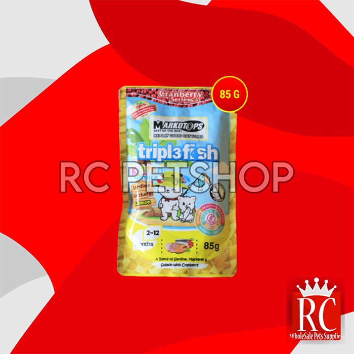 Markotops Makanan Kucing basah Pouch Sachet Cat Food Wet Food 85 Gram