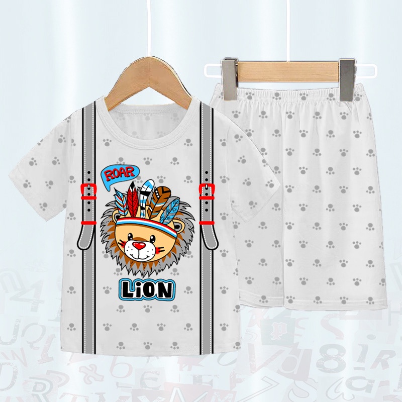 VF - Setelan Anak Laki-laki Full Motif Kombinasi usia 1-6 tahun