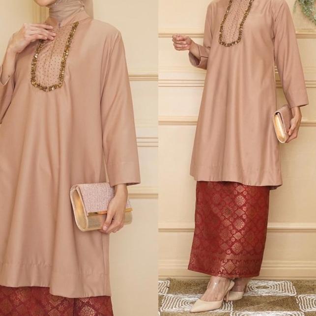 BISA COD ✔️( Ada Jumbo ) Tunik Polos Premium Quality Tunik Batu Payet Ima Toyobo Fodu Original Kamar