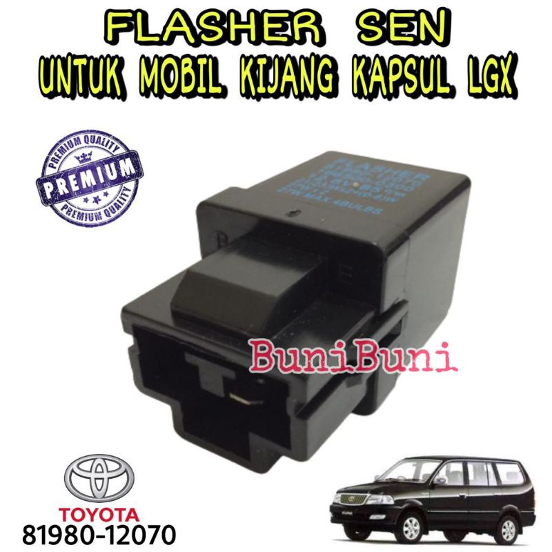 FLASHER / Flaser Otomatis Sen Untuk Mobil Toyota KIJANG KAPSUL LGX 7K / EFI