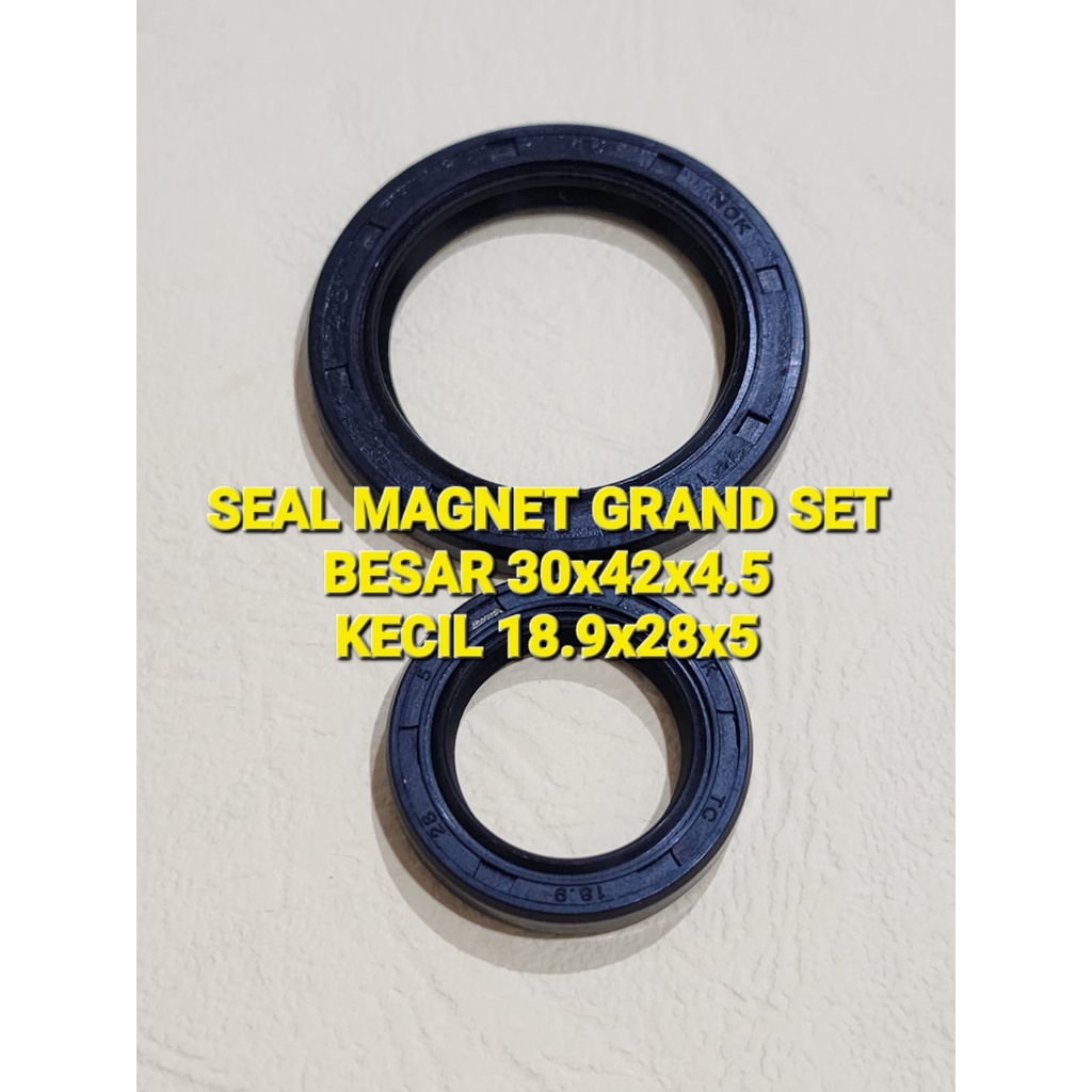 SEAL MAGNET GRAND SUPRA WIN BESAR KECIL 1 SET SEAL STATER DALAM 1SET 30x42x4,5 DAN 18.9X28X5